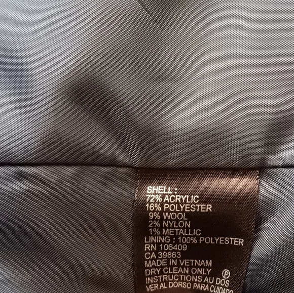 TAHARI ARTHUR LEVINE BLAZER 2P TWEED NAVY BLUE JACKET 2 PETITE - Picture 6 of 9